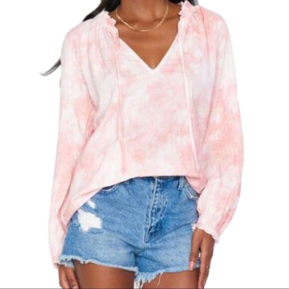 NWT Show Me Your Mumu Charlene Tunic Pink Tie Dye V Neck - Picture 8 of 8